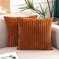 Vista 57 de UGASA - Fundas de almohada decorativas de terciopelo suave y sólidas de Navidad para sala de estar/sofá, 16 x 16 pulgadas, 2 unidades, color burdeos