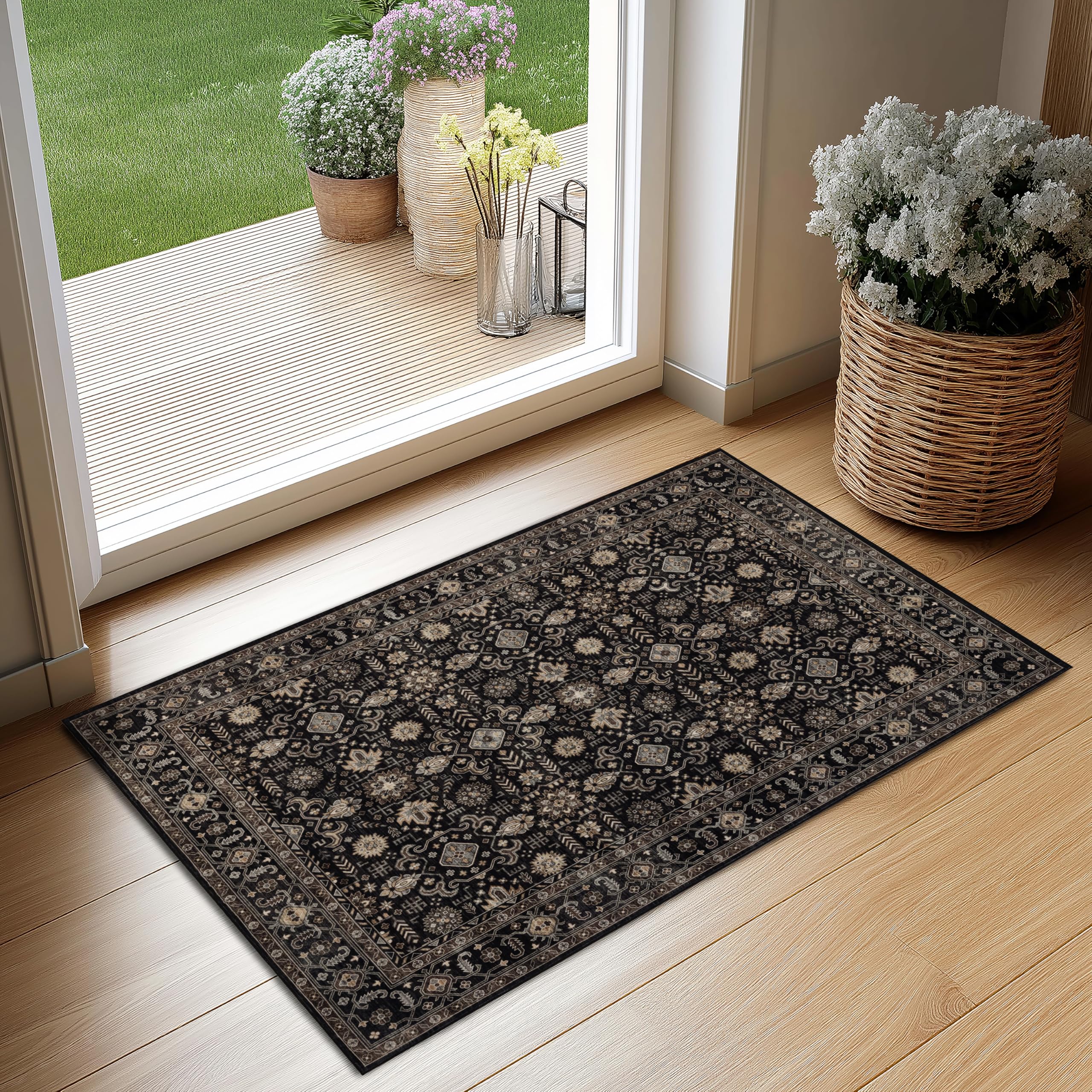 Ruaruarug Washable Small Area Rug 2x3