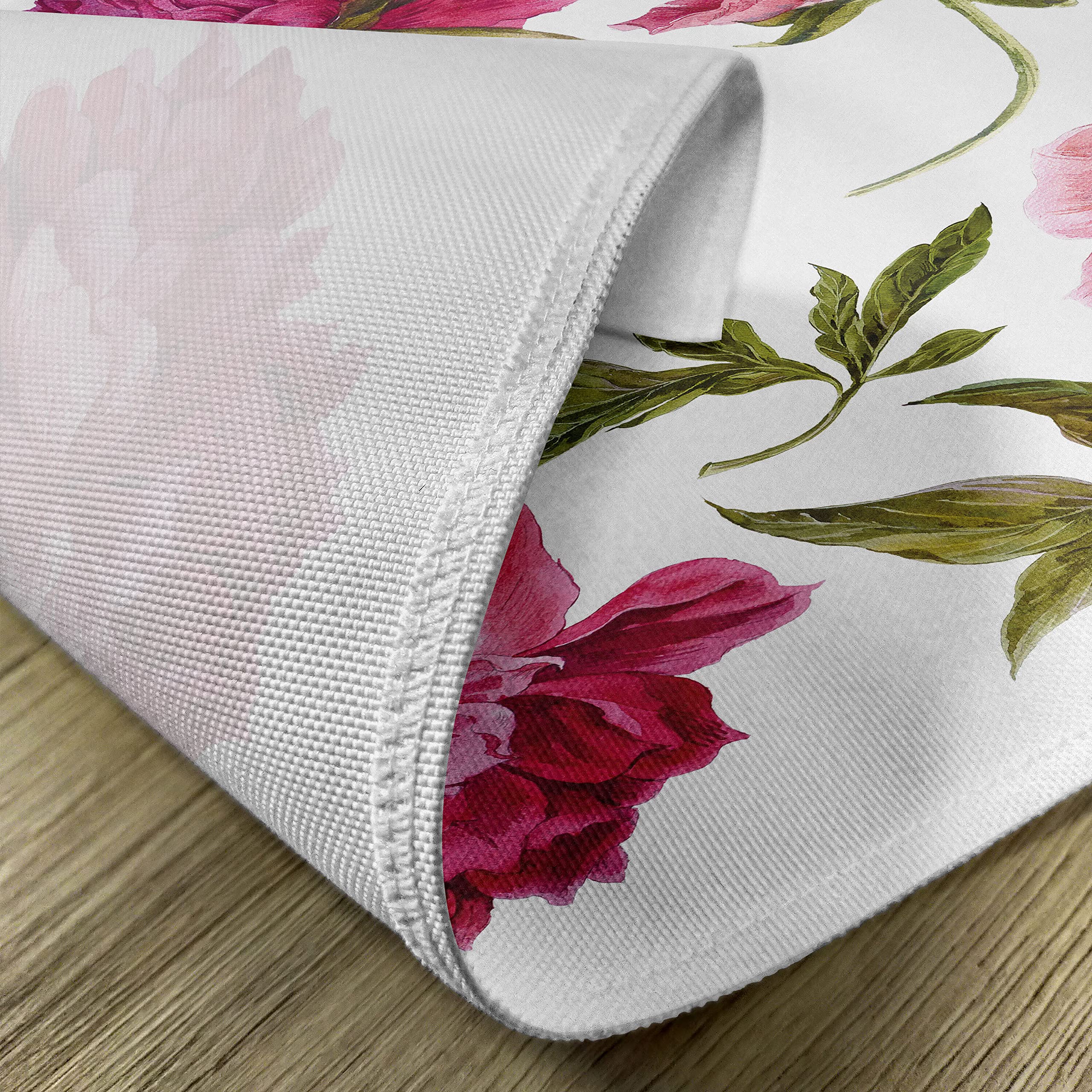 ABAKUHAUS Set 4 Tovagliette Americane Primavera Cherry Blossoms - In Tessuto Lavabile, Impermeabili, Antimacchia, Rosa/Bianco - copertina