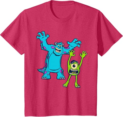 Miniatura 28 de Disney Pixar Monsters University Sulley and Mike T-Shirt Black,Navy Blue,Asphalt Grey,White,Baby Blue,Red,Kelly Green,Olive Green,Lemon