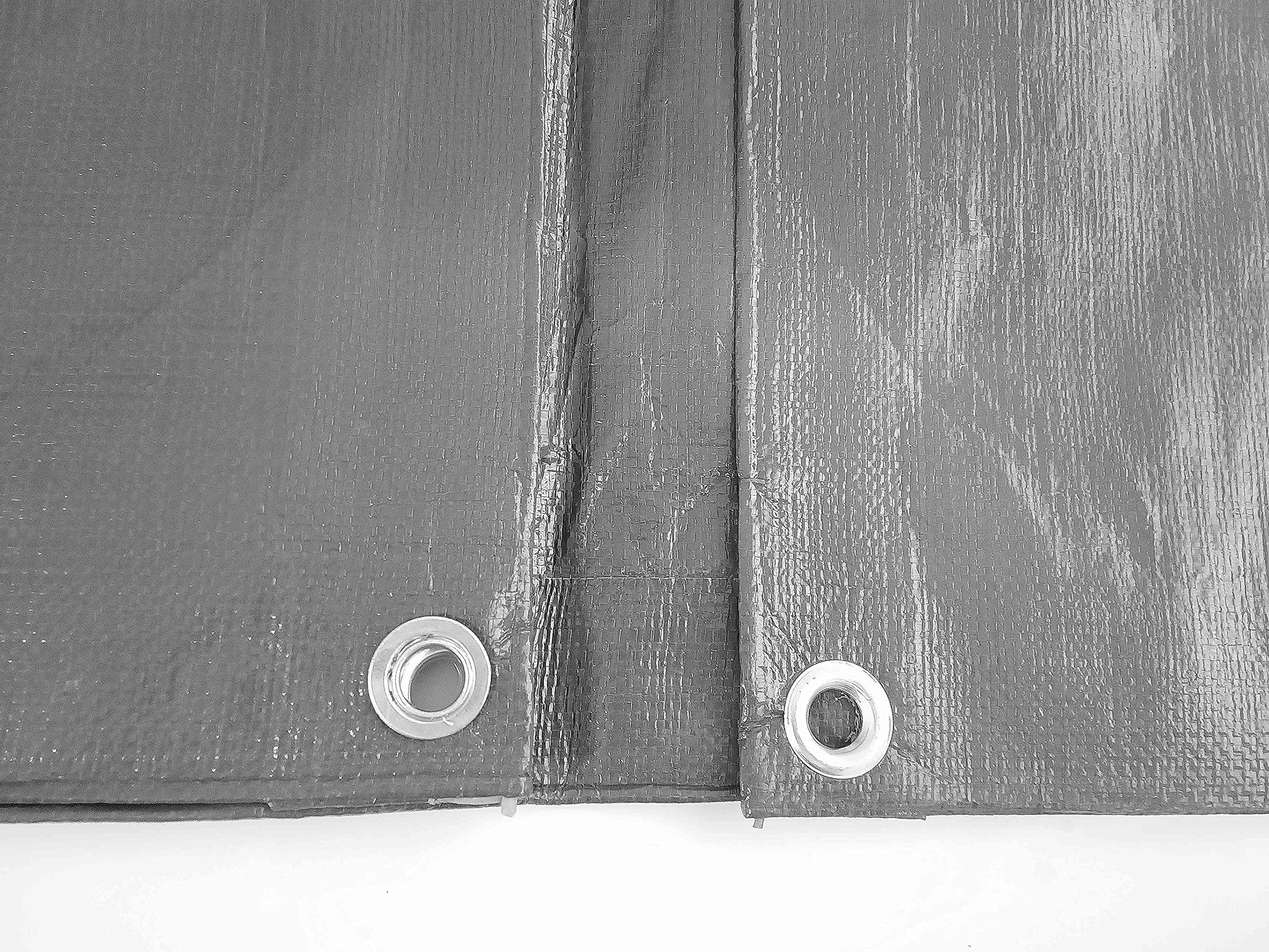 Cost Wise Grey Heavy Duty Gray Waterproof Tarpaulin/Ground Sheet,Uv Resistant,Reinforced Hems And Corners,Eyelets Every 1M, (2M X3m)