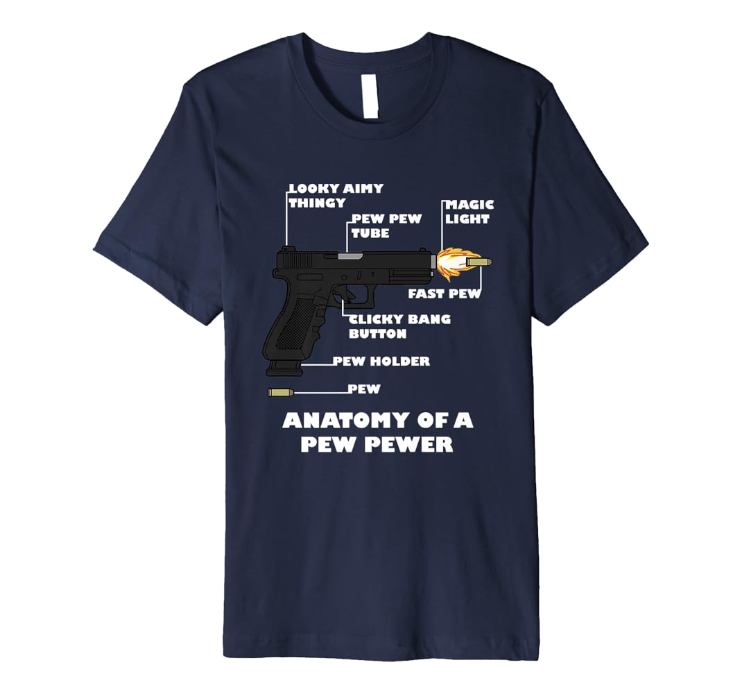 Anatomy of a pew pew shirt Clearance