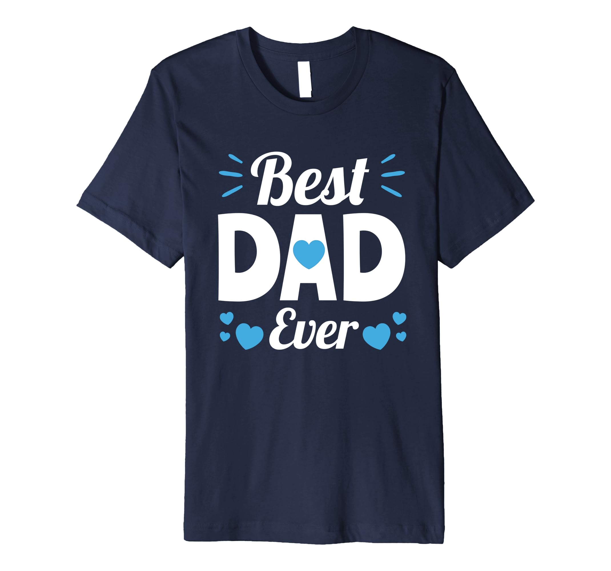 Best Father Ever Hearts T-Shirt-anz
