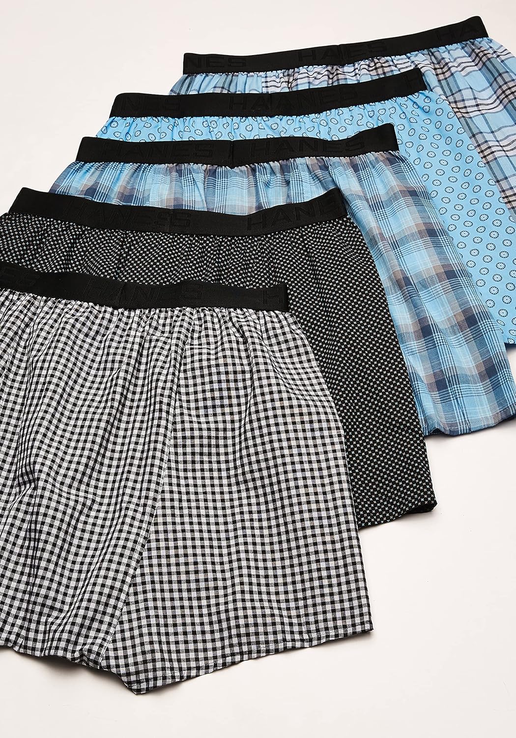 Hanes Ultimate Men's Yarn Dye Exposed Waistband Boxer-Multiple Packs and Colors at  Men’s Clothing store