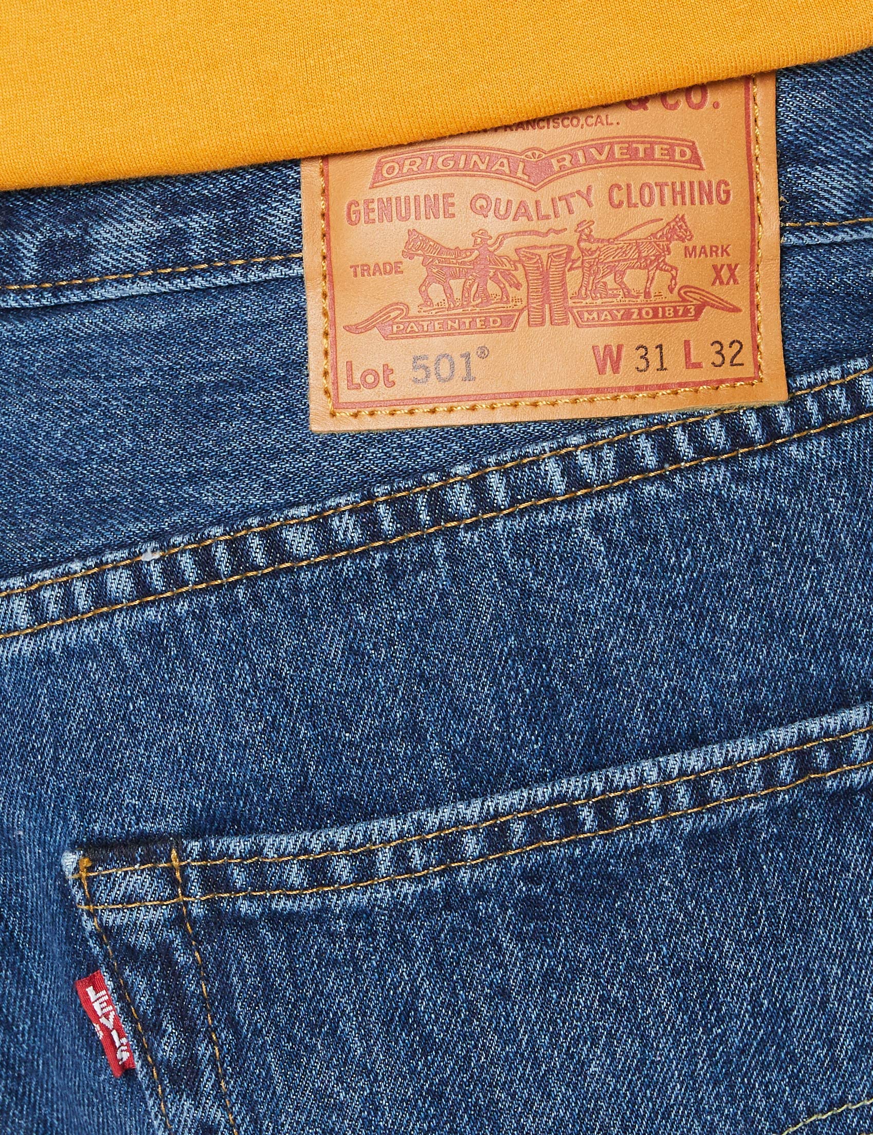 Levi's Hombre 501 Original Fit Vaqueros, Stonewash, 32W / 30L
