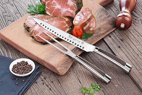 Miniatura 4 de Cangshan Serie N1 61758 - Juego de tallado de 2 piezas de acero alemán