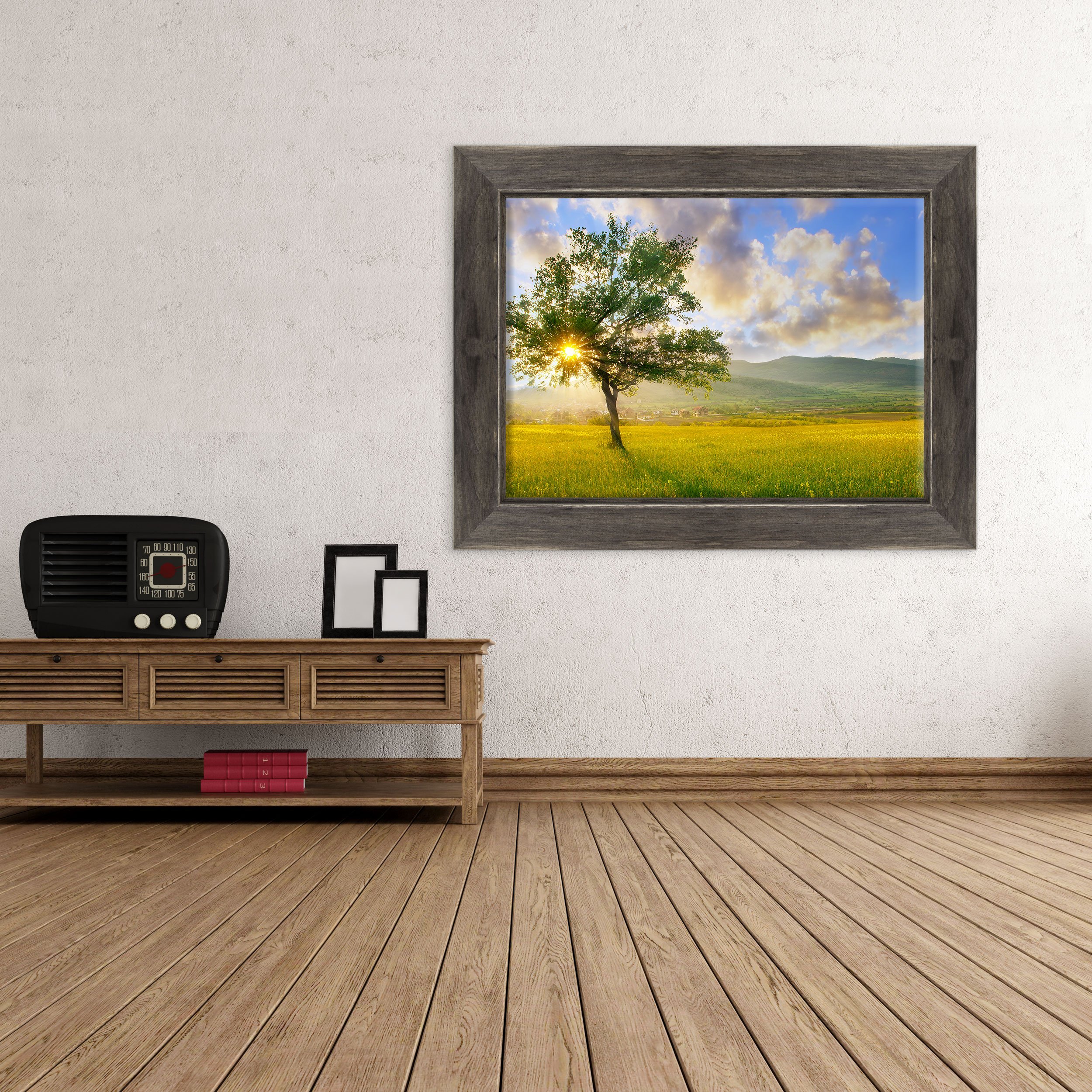 Cuadro sobre lienzo Canvas – ConKrea – Listo para colgar – Paisaje Campo