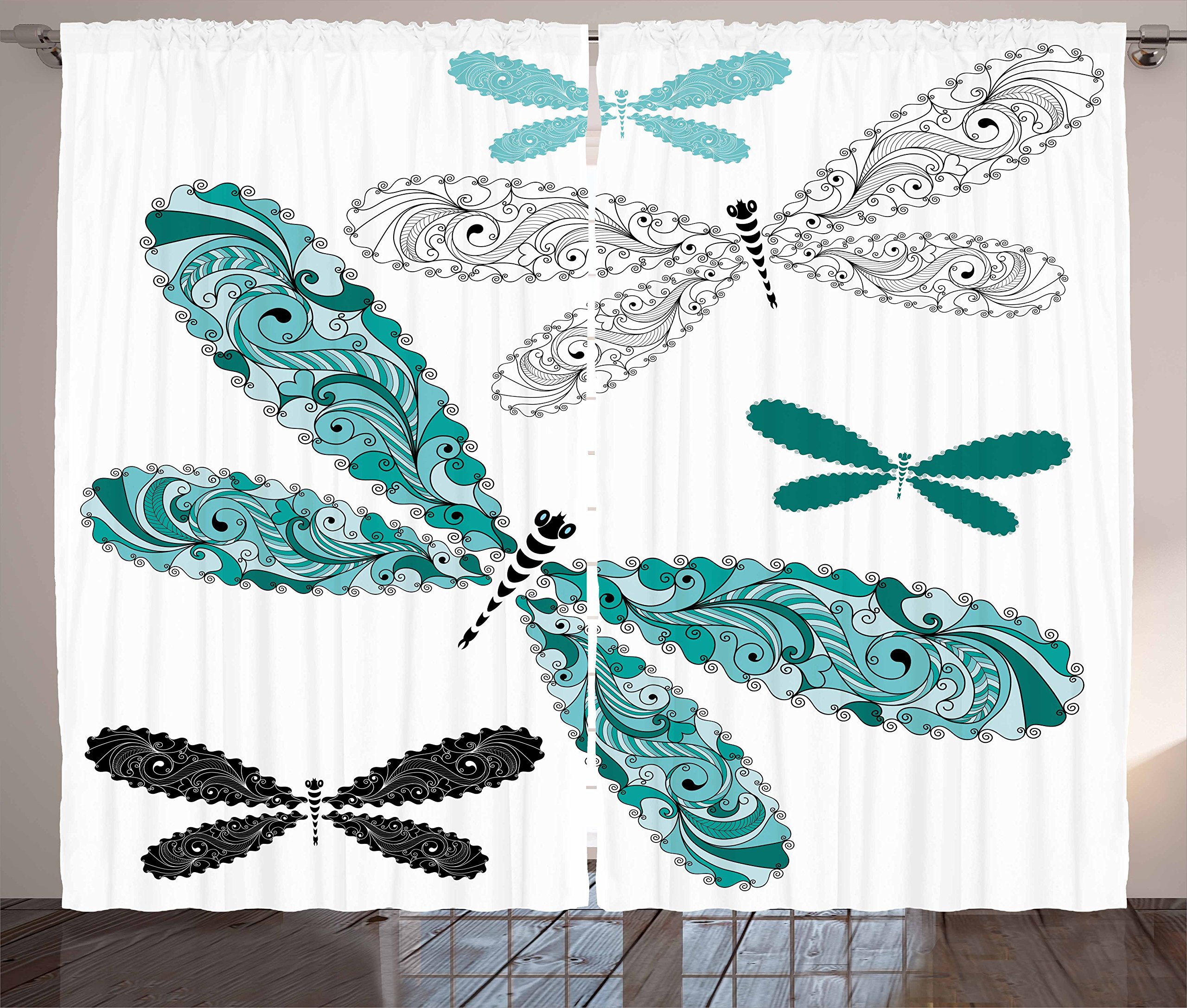 Dragonfly Lace Curtains Curtains & Drapes 2023