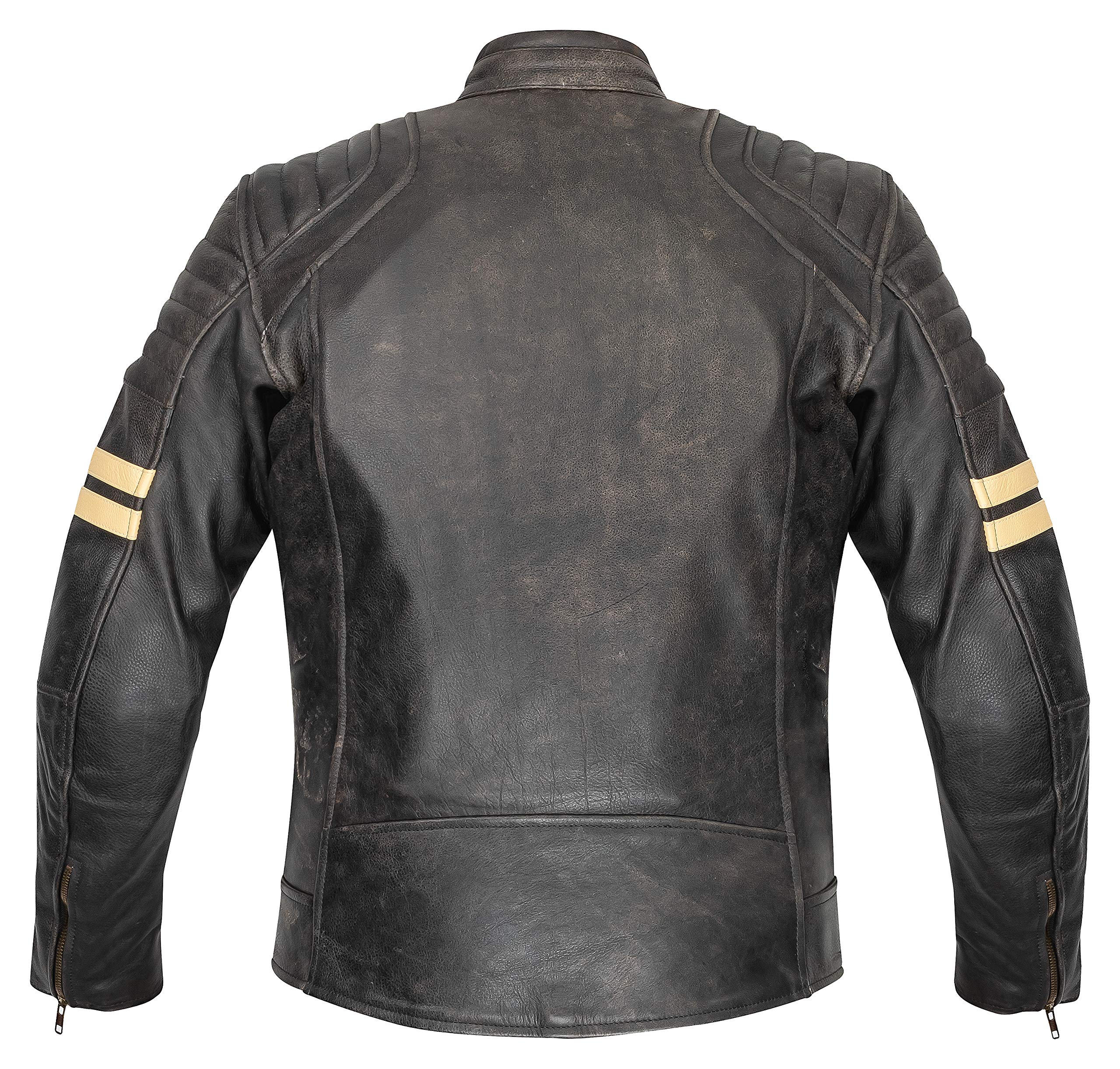 Fleece Jacke Herren Motorrad Lederblouson Vintage - Warme Lederjacke Mit Flaumfutter