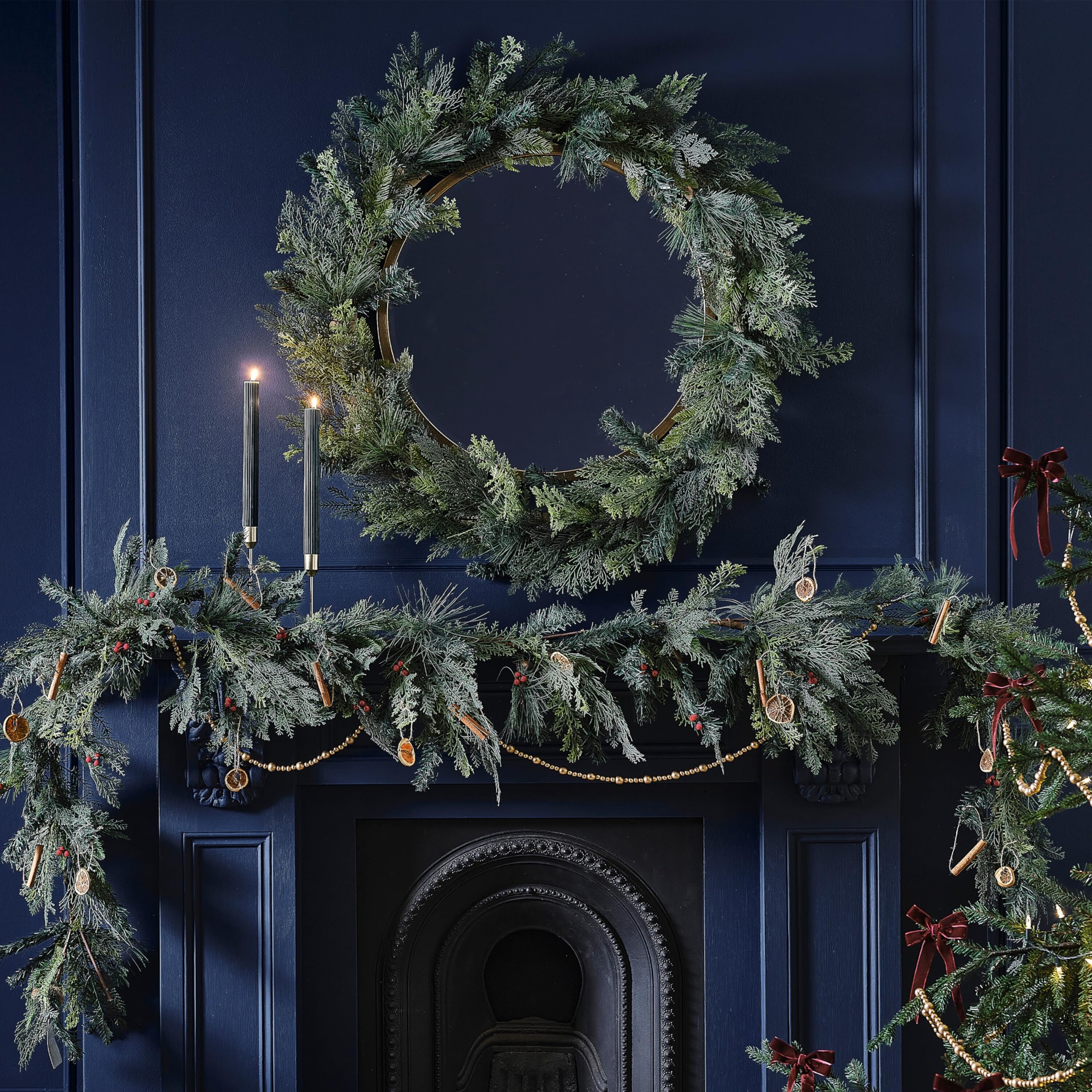 Ginger Ray RUS-121 Couronne de Noël Extra Large 90 cm