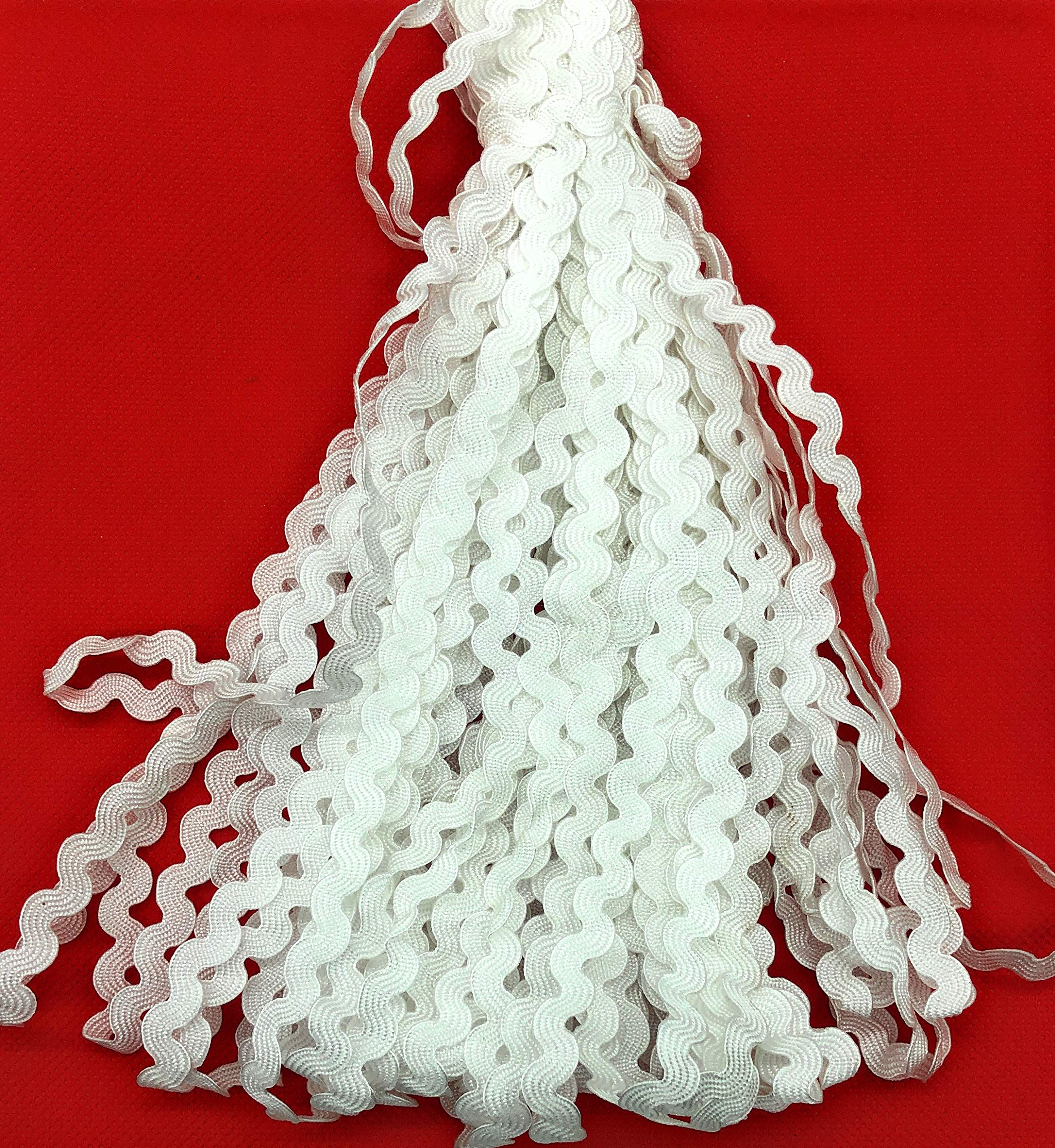 L A C E S T Y L E S, LS Cotton VAKIA 6MM Snake LACE (20 Meters) White
