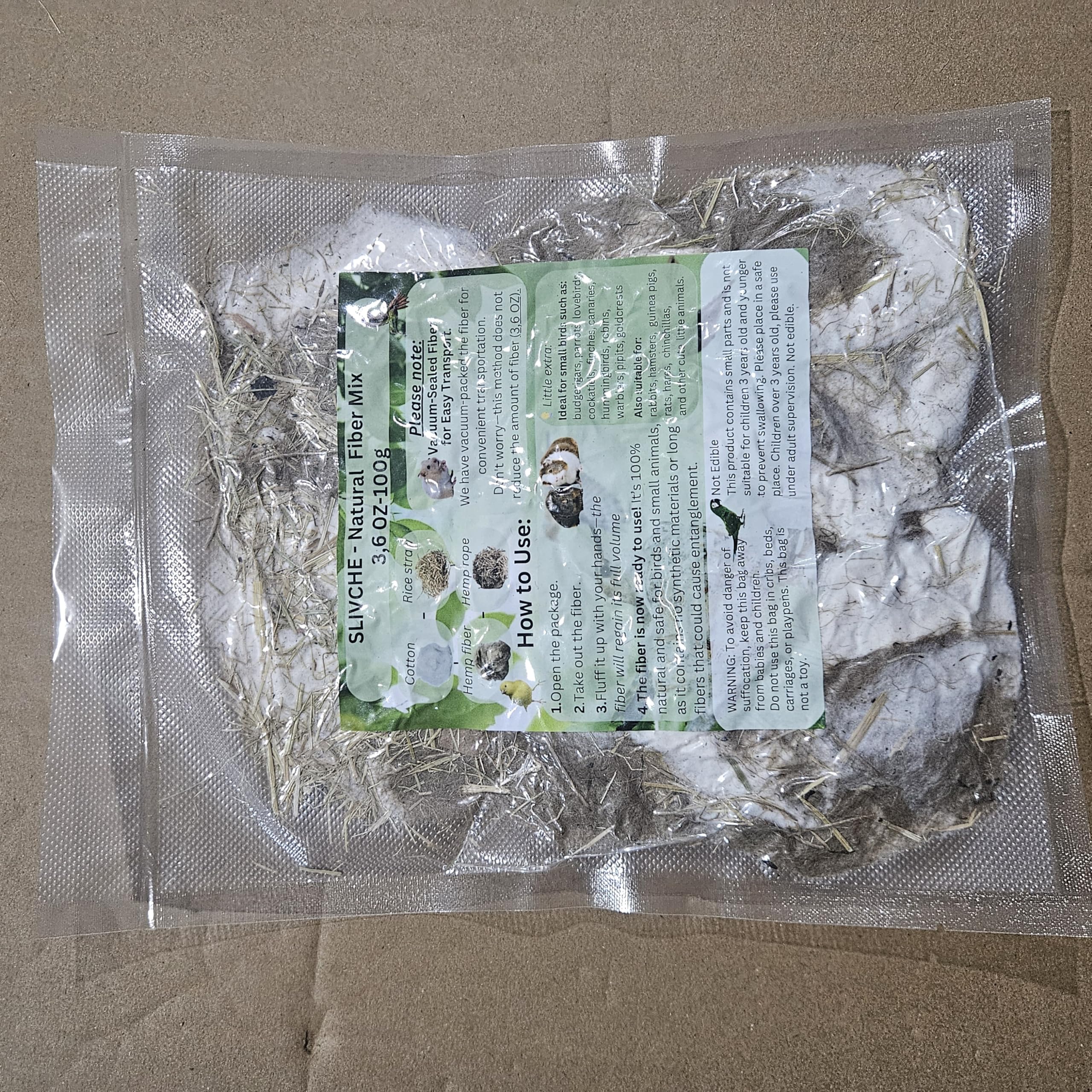 Mix Bird Nesting Filler - Hummingbird Nesters Bird Nesting Material for Wild Birds Wrens Finches