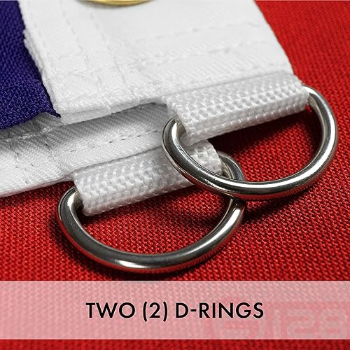 Miniatura 6 de G128 - Bandera de Estados Unidos con estrellas bordadas y rayas cosidas, ojales de latón