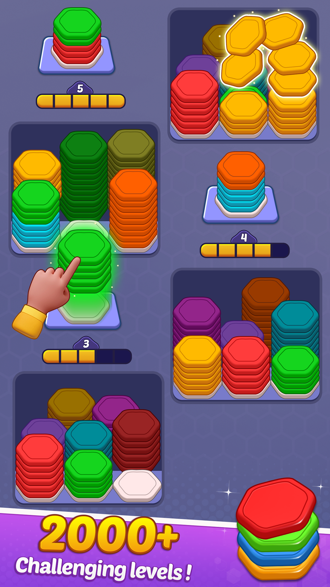 Hexa Stack - Sorting Puzzle 3D - App on the Amazon Appstore