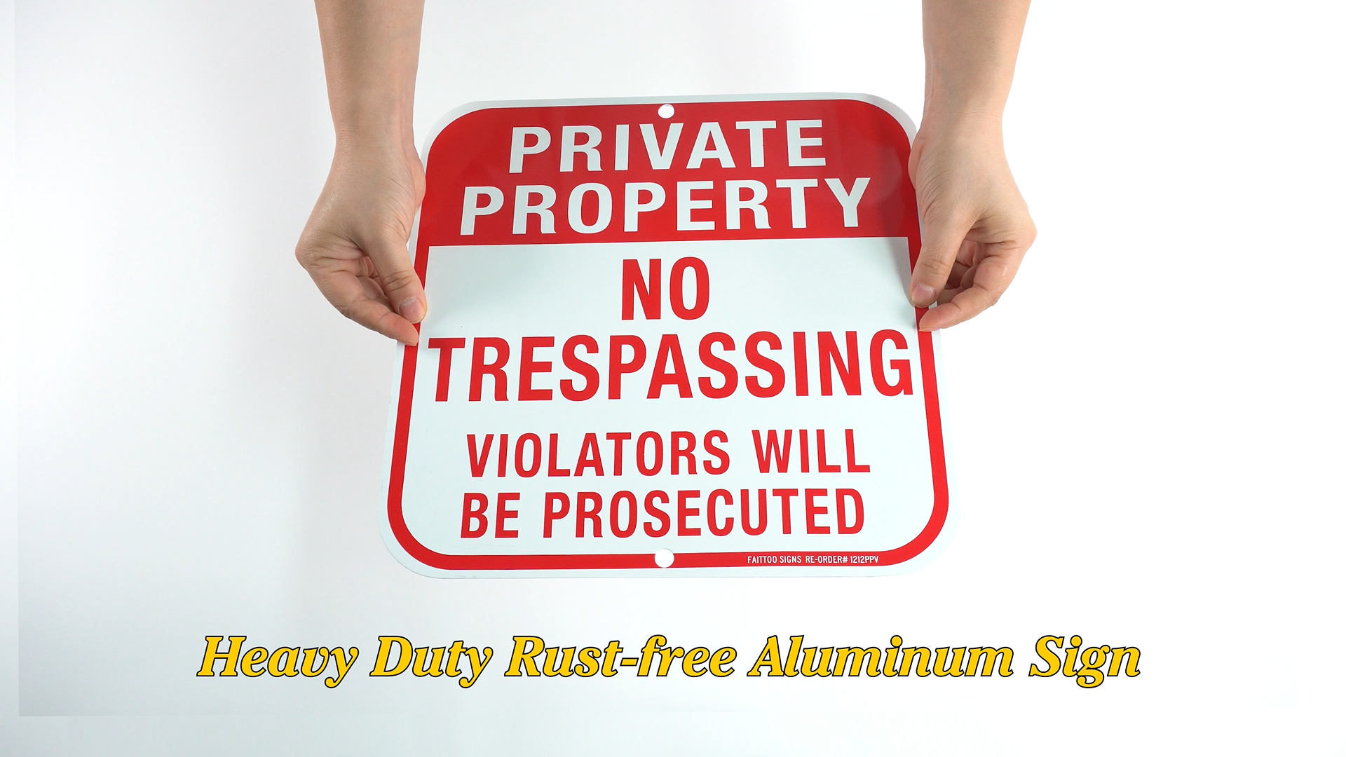 SmartSign Privatgrundstück – No Trespassing Schild, Zweisprachig, 25,4 X 35,6 Cm, Reflektierendes Aluminium