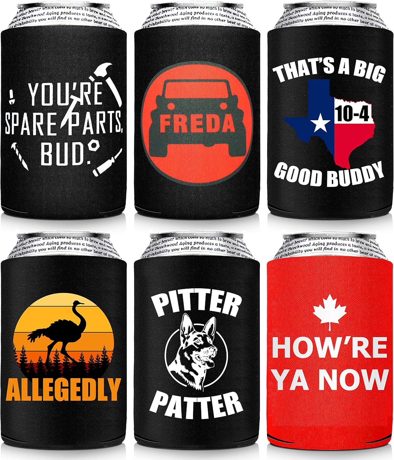 6 Pack Letterkenny Beer Coozie Merchandise Favorite Funny