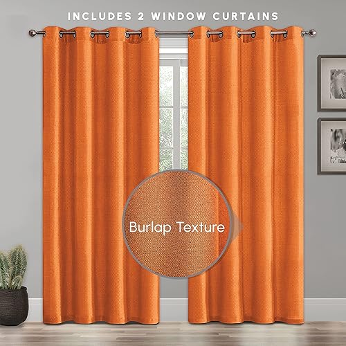 Miniatura 2 de Elegant Comfort Cortinas opacas con ojales en la parte superior, juego de 2 paneles, tratamiento de ventana, aislamiento térmico, oscurecimiento de
