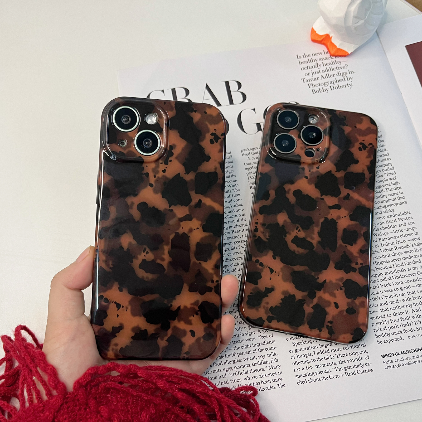 Amazon.com: aaknhen Tortoise Shell Phone Case Compatible for