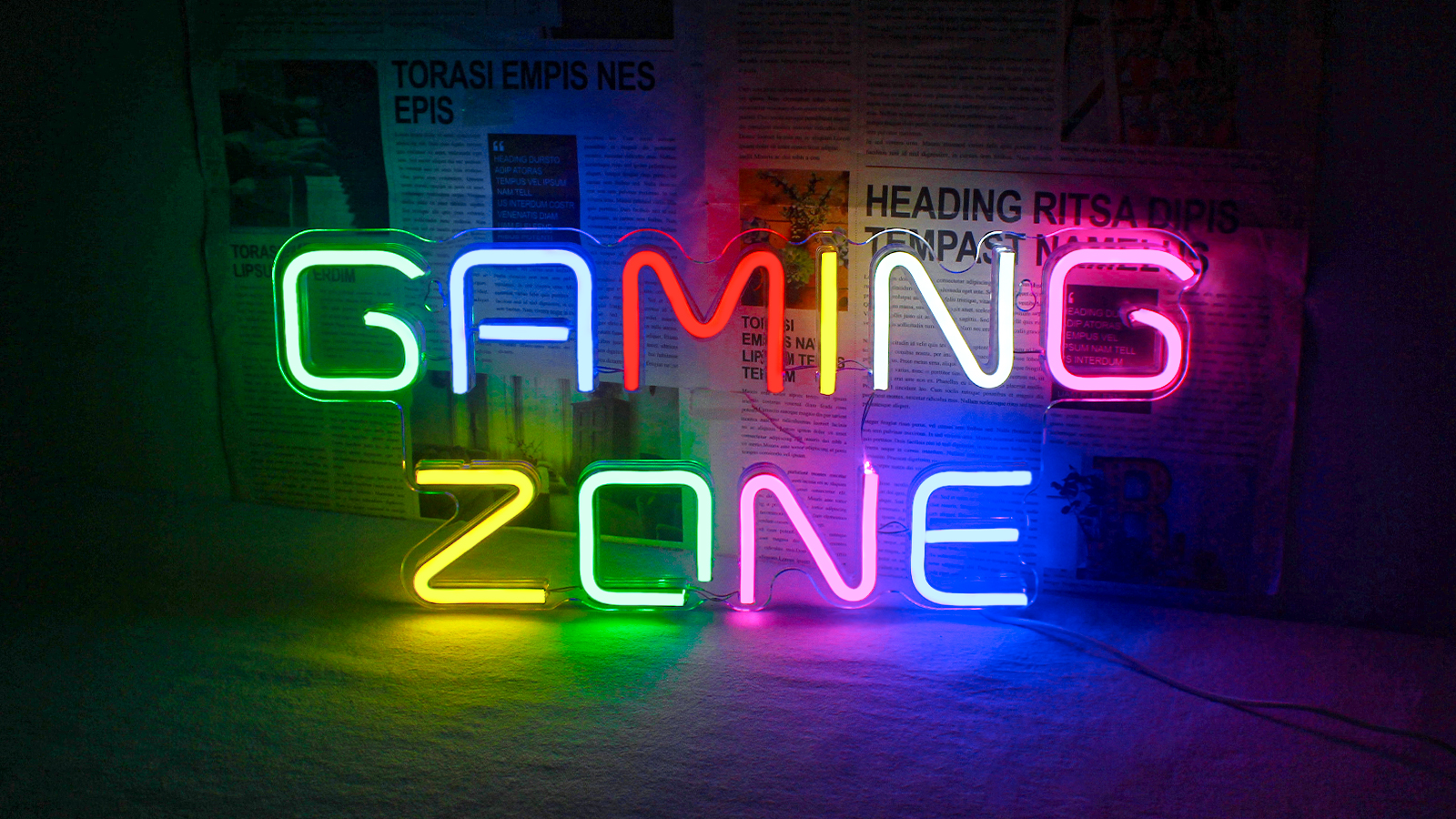 Horseneon Game Zone Neon Led Sign, Gaming Neon Signs for Wall