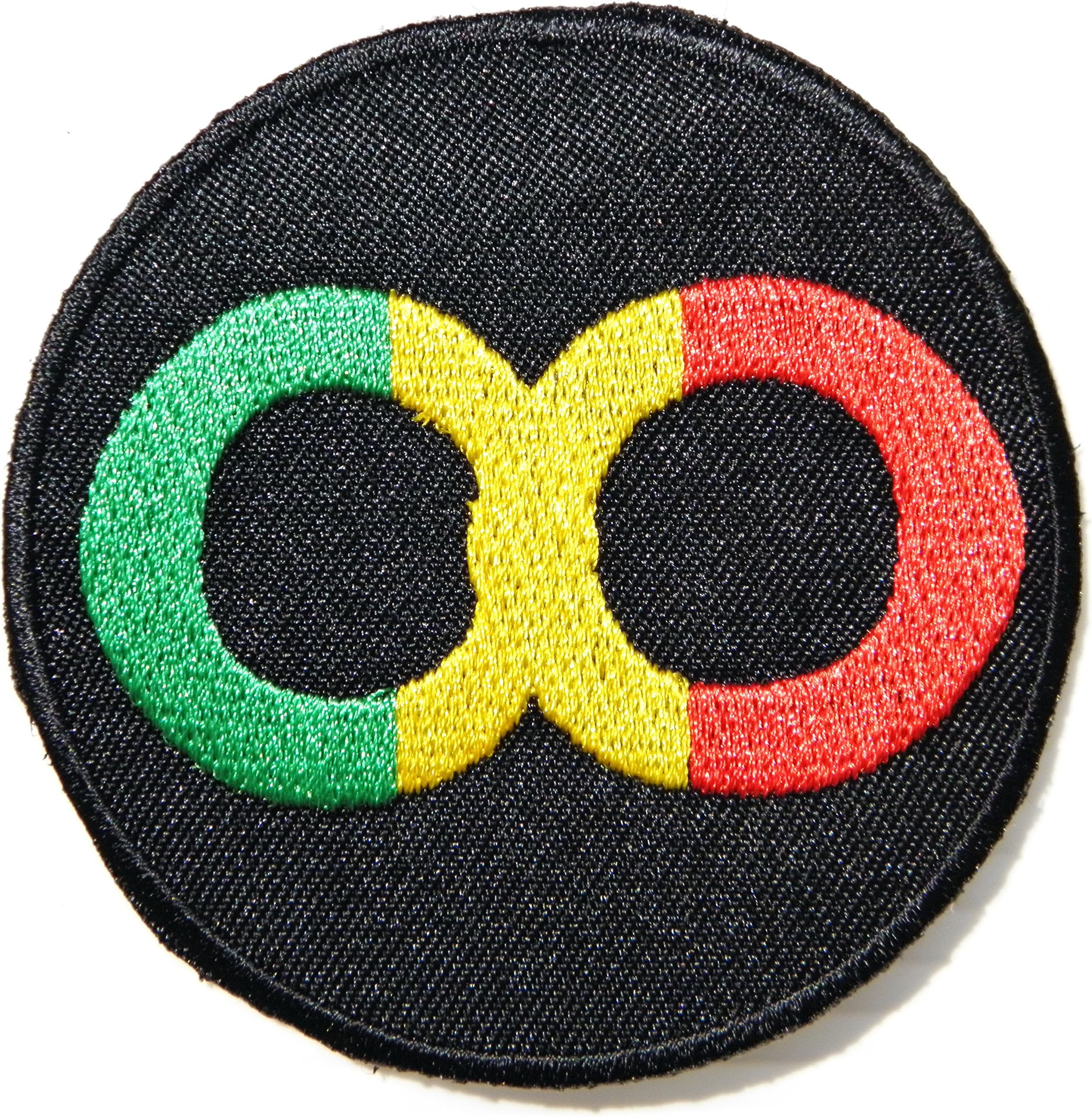 Infinity JAH ARMY Military The Lion of Judah Rasta Rastafari Jamaica Africa Reggae Logo Jacket T shirt Patch Sew Iron on Embroidered Badge Sign Costume