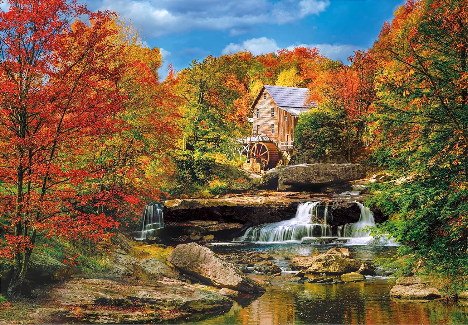 Clementoni - 32574 Collection - Glade Creek Grist Mill - 2000 Pieces - Adult Puzzle, Made in Italy