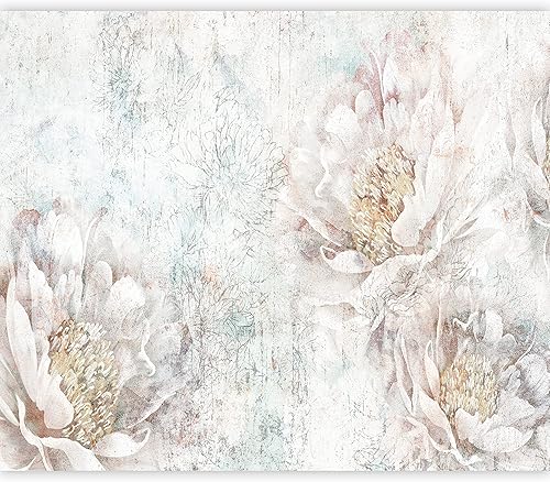 artgeist Mural de pared de flores de 77 x 55 pulgadas, papel pintado autoadhesivo XXL despegar y pegar, adhesivo grande, papel de aluminio,