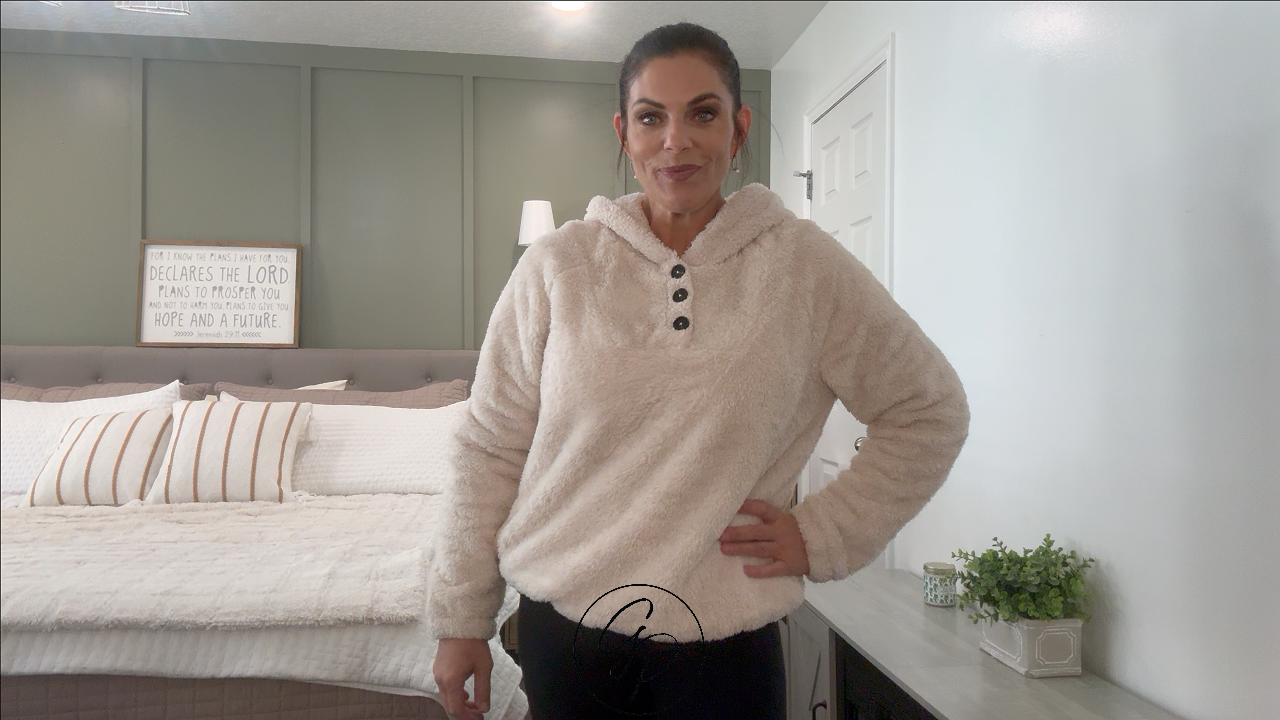 OH MY...Check out this fuzzy sweatshirt! 