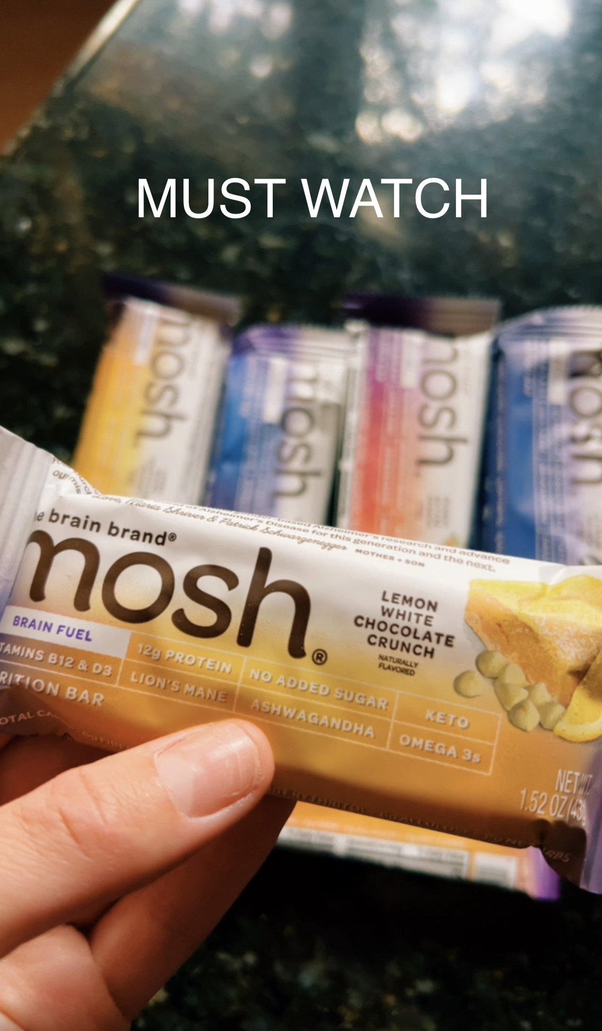 Watch MOSH Variety Pack Protein Bars on Amazon Live