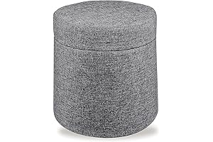 Seville Classics Foldable Storage Ottoman