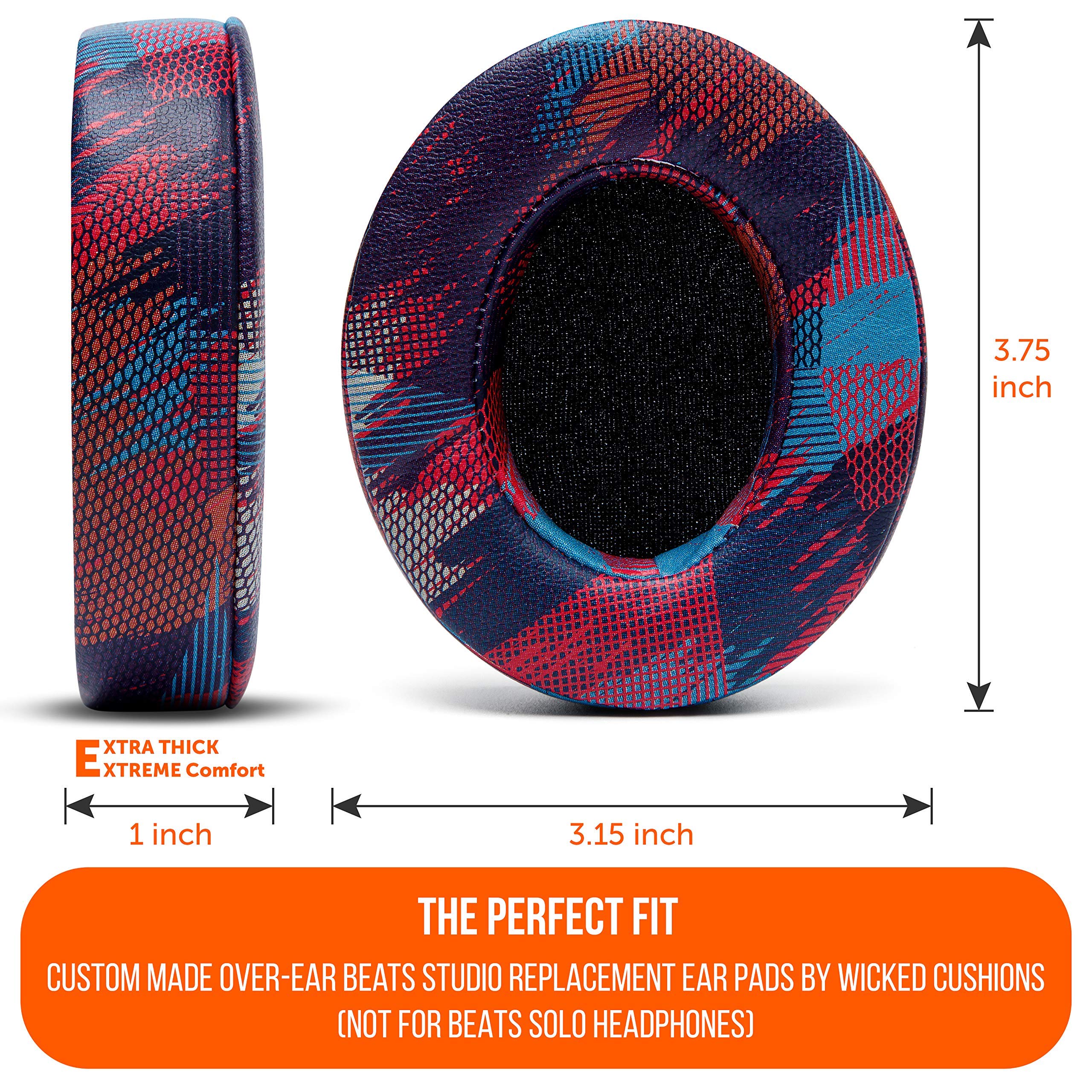 WC Wicked Cushions Replacement Ear Pads for Beats Studio 2 & 3 (B0501