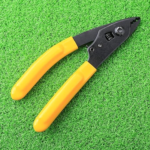 Miniatura 3 de Cruiser CFS-3 Pelacables de fibra óptica, aluminio, amarillo: tiras 125μm, revestimiento de fibra de 250μm, agarre ergonómico, longitud de 5.9