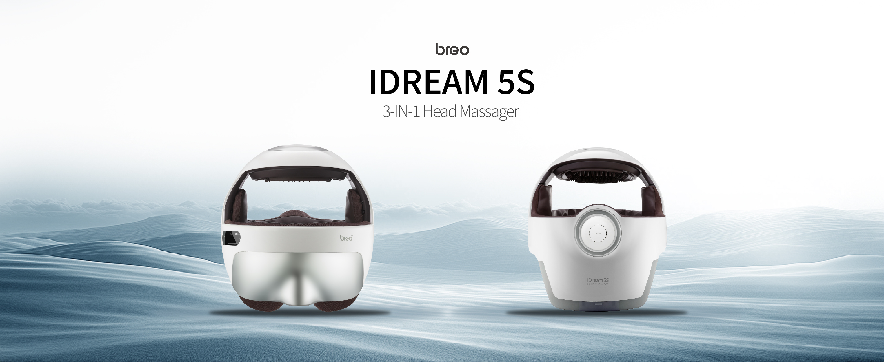 Breo iDream 5S ヘッドマッサージャー Full Head Massager with Eye Massage – Breo-Official