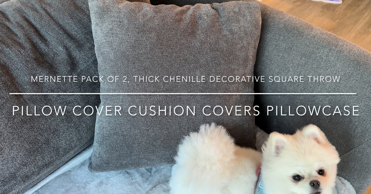 Decorative Square Throw Pillowcase Covers Mernette Pack of 2