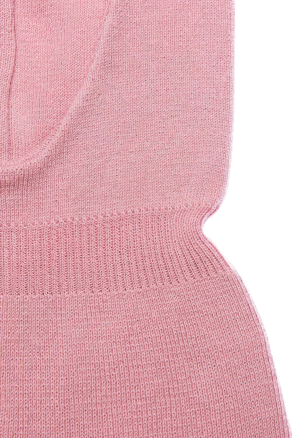 Cotton Knit Kids Balaclava Winter - Warm Double-Layer Baby, Toddler Hat with Neck Cover Ages 3 Months -7 Years - Beige, Pink - Image 5