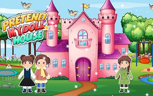 Diversão na limpeza da casa de bonecas da princesa - jogo de simulação em família para crianças
