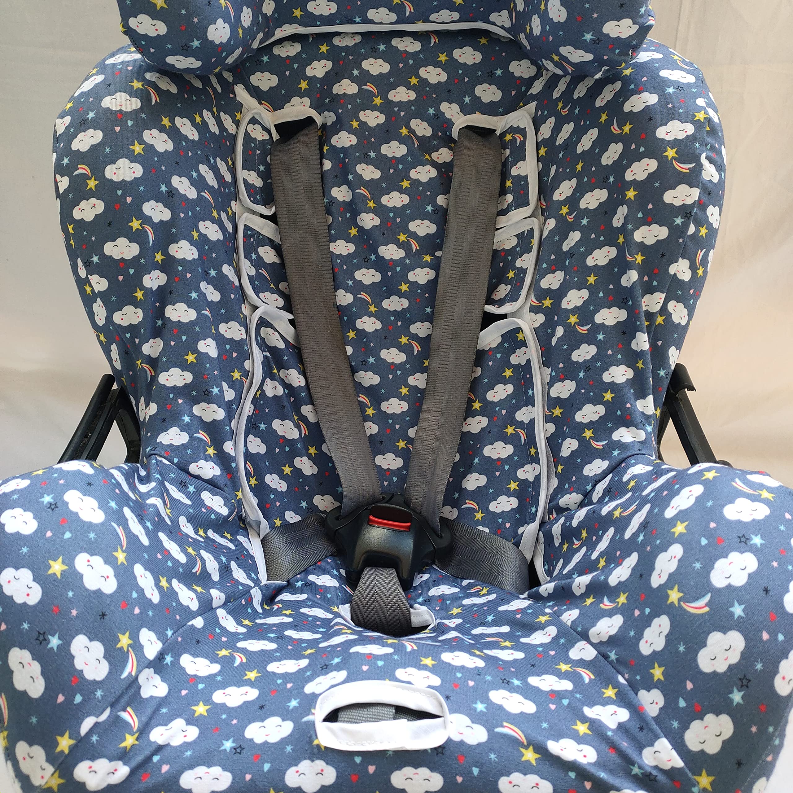 MOON-BEBE Funda para Silla de coche Klippan Kiss 2 Y KLIPPAN PLUS (Azul)