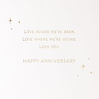 Vista 3 de Hallmark - Tarjeta de felicitación de aniversario de madera (Dónde hemos estado, dónde vamos)