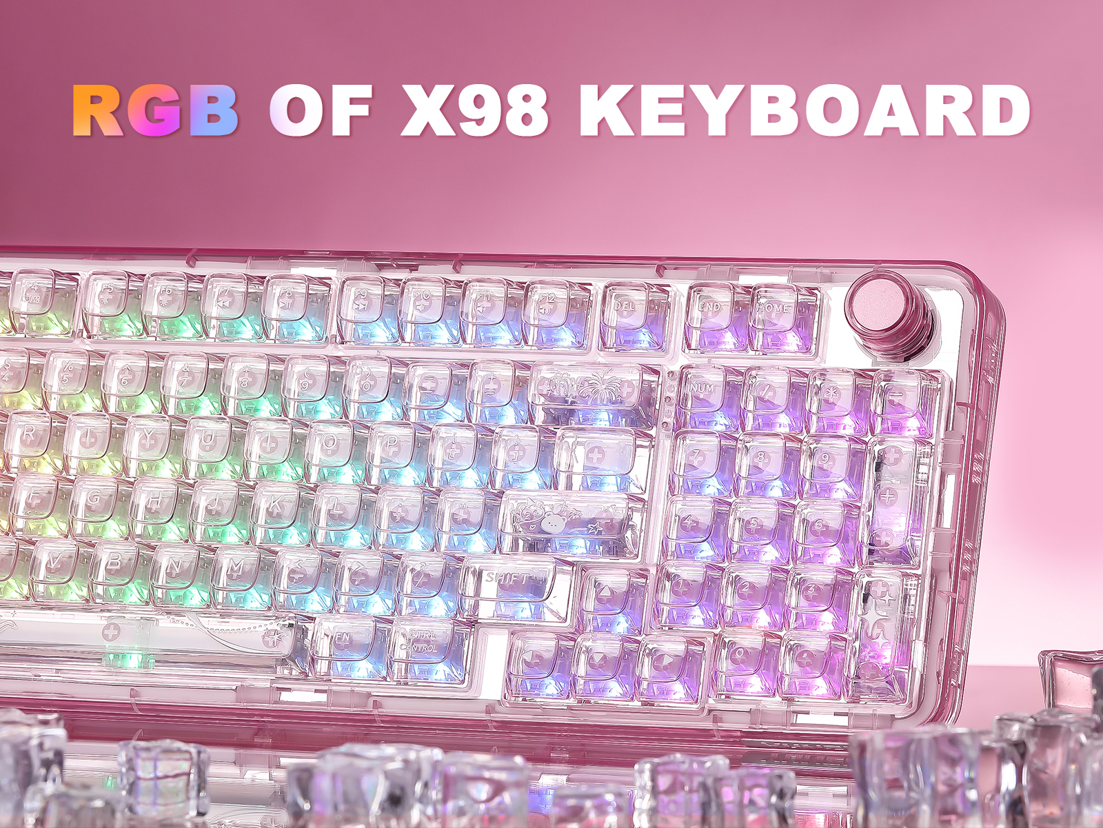 Amazon.com: YUNZII X98 QMK/VIA Wireless Mechanical Gaming Keyboard