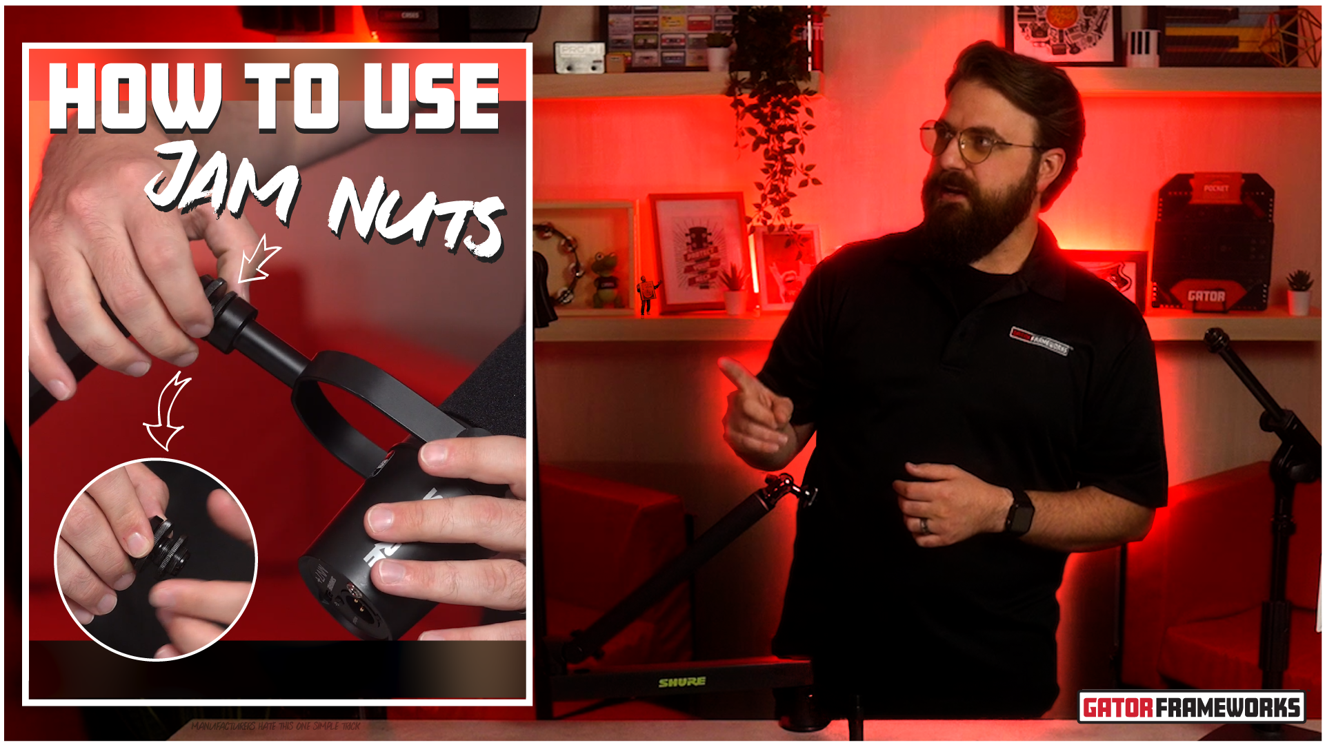 Amazon.com: Shure by Gator Deluxe Articulating Desktop Podcasting