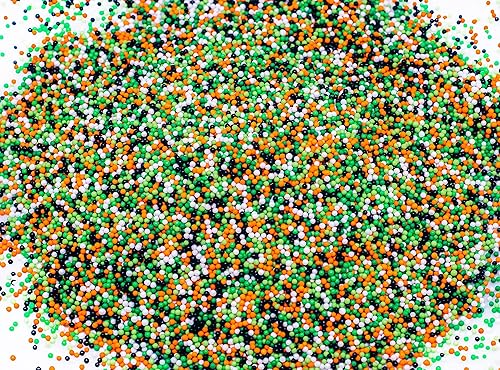 Ghouls Night Out Mini Nonpareil Nonpareil - Gránulos de caramelo coloridos, mezcla para hornear, decoraciones comestibles para pasteles, cupcakes,