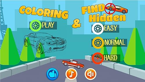 Coloring & Find Hidden - Hot Racing Wheels