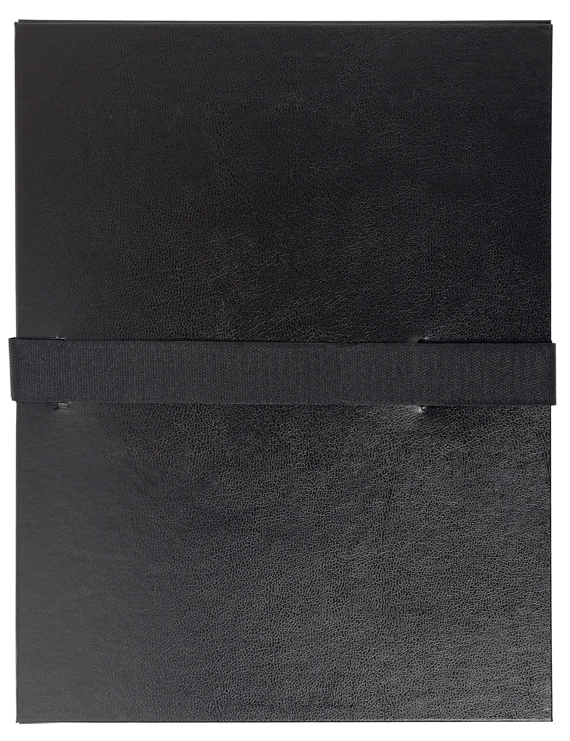 Exacompta - Ref 2641E - Balacron Expandable Folder - 240 x 320mm in Size, Suitable for Holding A4 Documents, Wrap-Around Strap, Holds Up To 1500 Sheets - Black