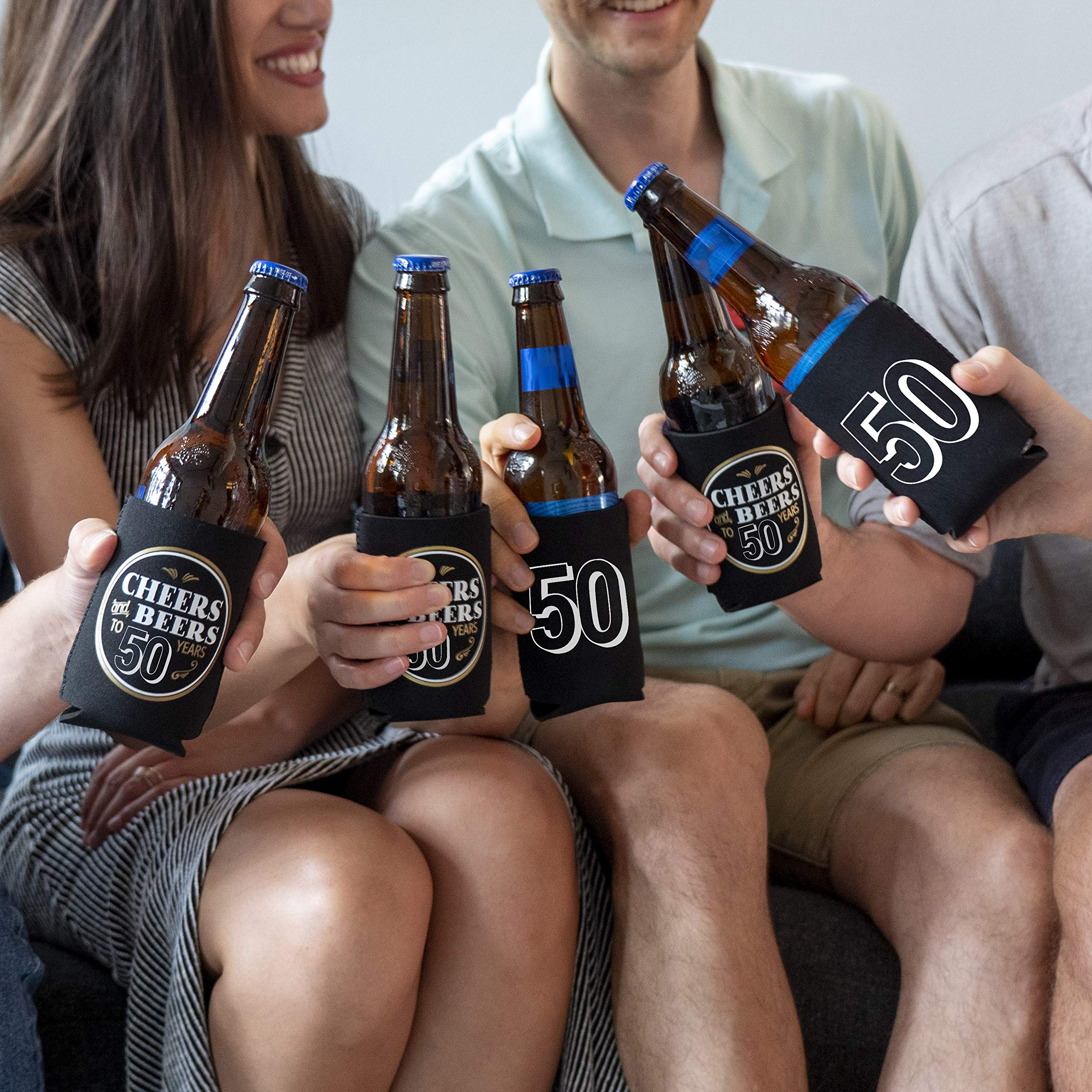 Buy Prazoli 50th Birthday Can Coolers (12 Pack) Cheers and Beers to