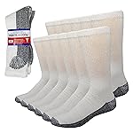Debra Weitzner Diabetic Socks For Men and Women Loose Fit Non-Binding Cotton Crew Socks 6 Pairs