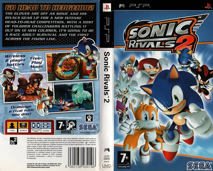 ★海外版・欧州版★PSP★ Sonic Rivals 2 中古 s-l400.jpg