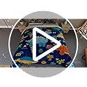 Cartoon Dinosaur Comforter Set for Kids Dark Blue Dinosaurs Twin Comforter Set for Boys Dinosaur Kids Bedding Set Soft Breathable Dinosaurs Quilt with 1 Pillowcase for All-Season, Twin Size
