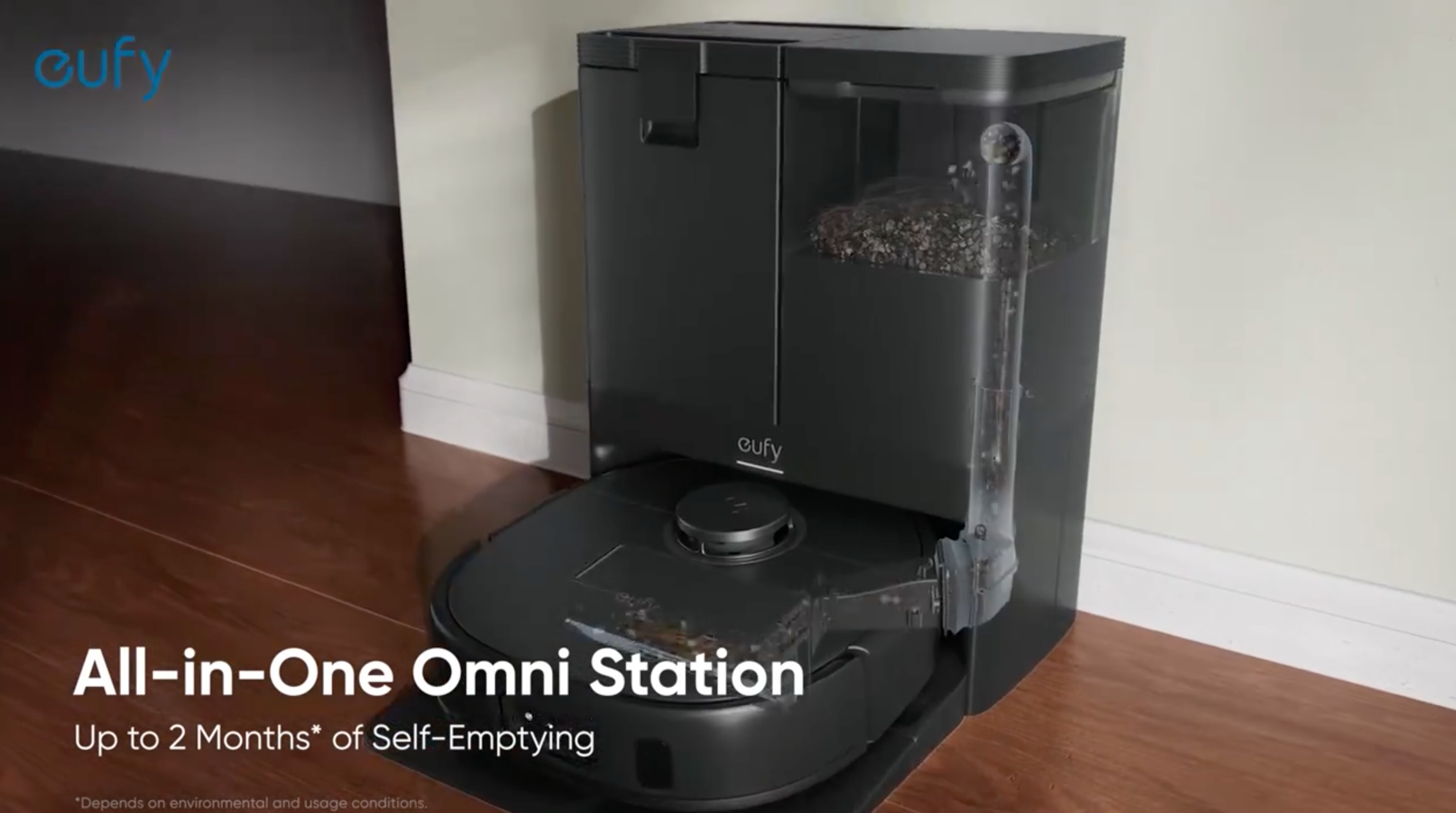 Anker eufy X10 Pro Omni Robot Vacuum Cleaner with Mop, 8000Pa