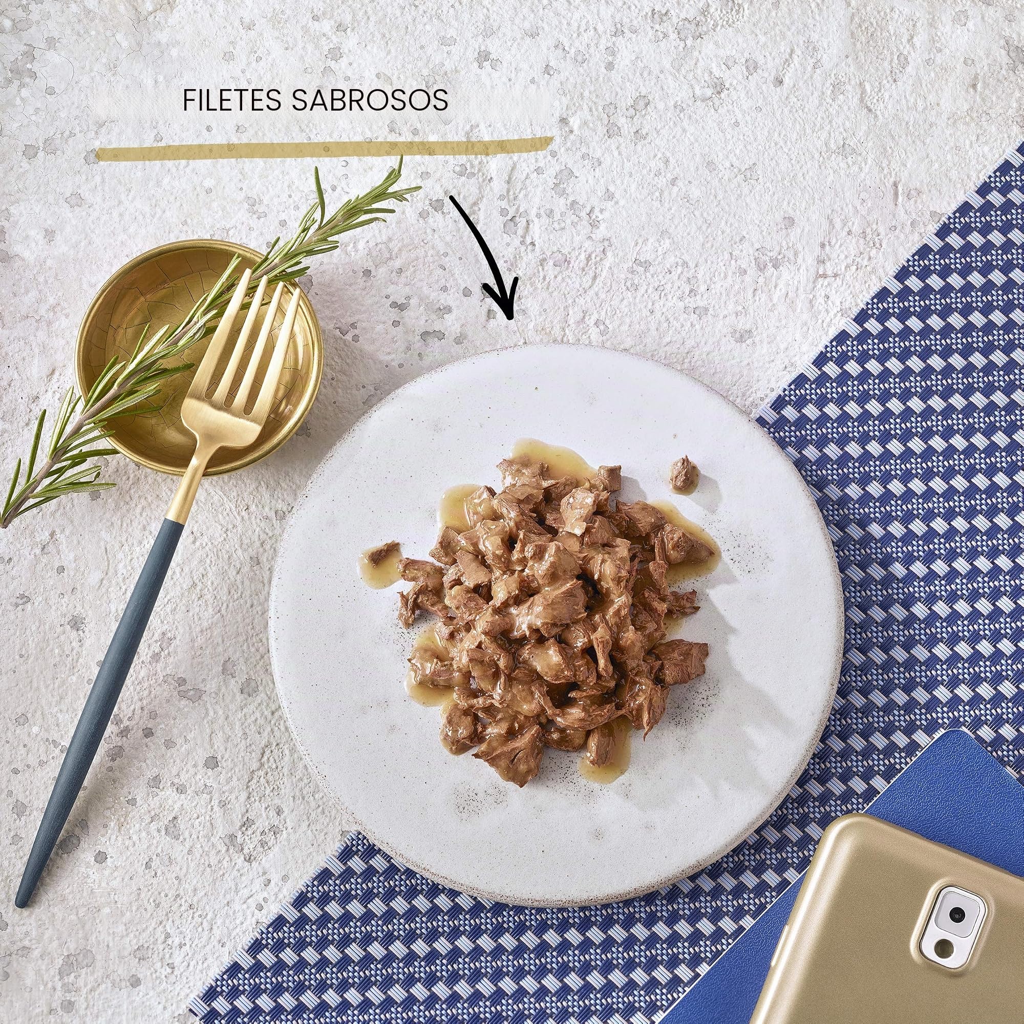 Gourmet Perle | Duo MAR Y Carnes | Adulto Gato | En Salsa | Lote de 6 (12 x 85 g) Bolsa Fresca