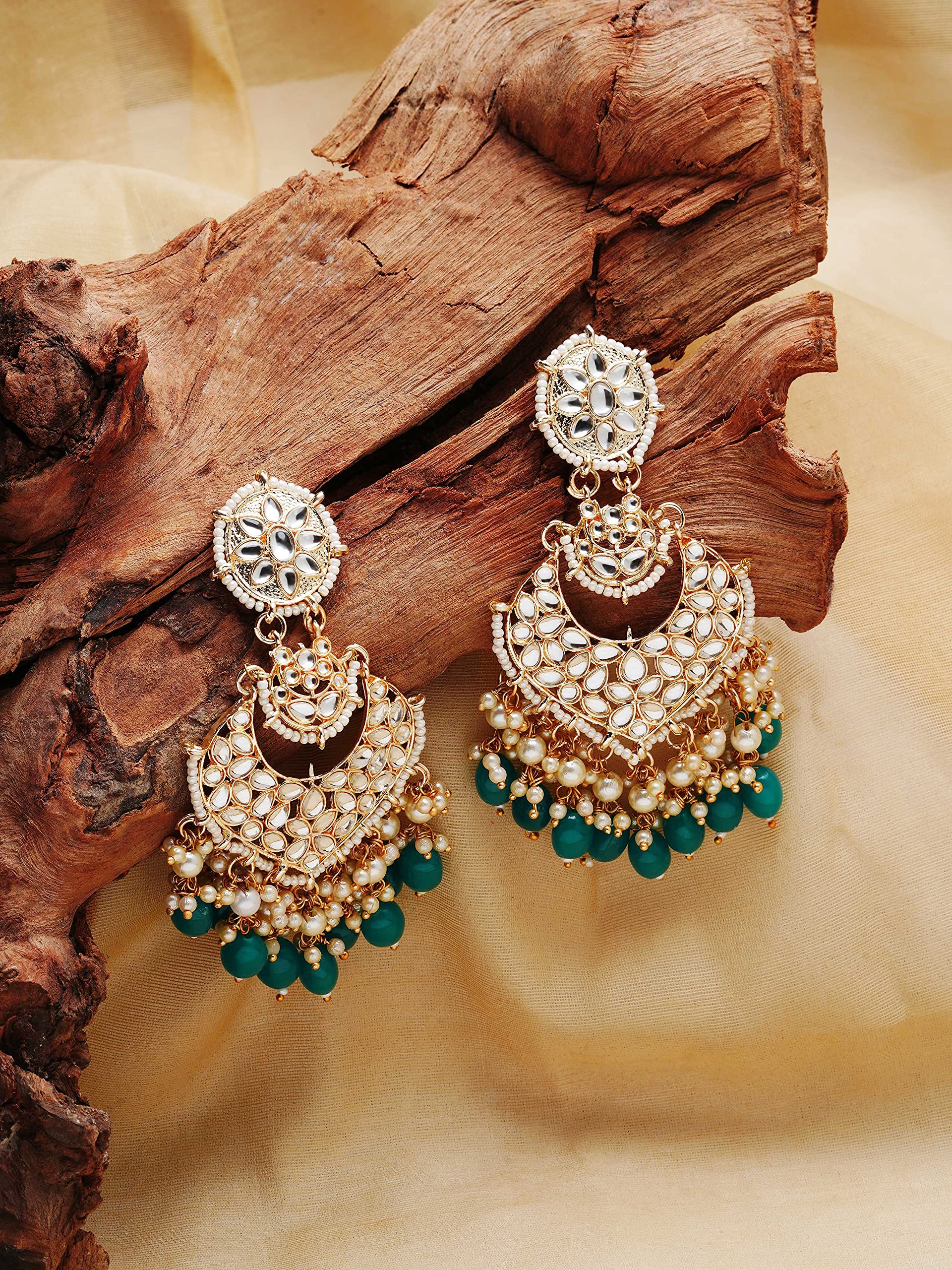 Kundan & Dangle Earring For Women-ZPFK11017
