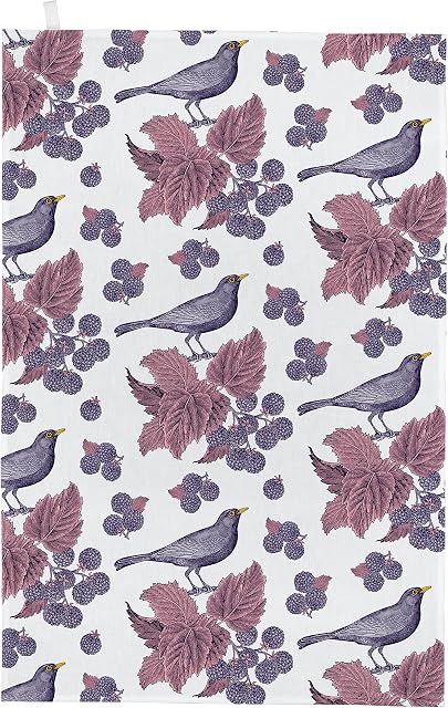 Thornback & Peel Blackbird and Bramble Tea Towel